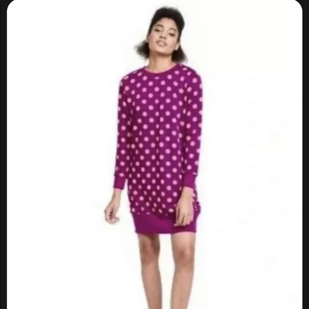 Victor Glemaud x Target Purple/Pink Polka Dot Tunic Sweater Dress Sizes S & M